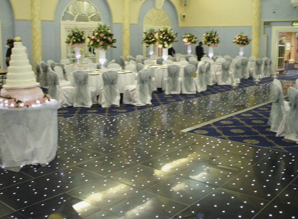 Black Starlit Dance Floor Hire